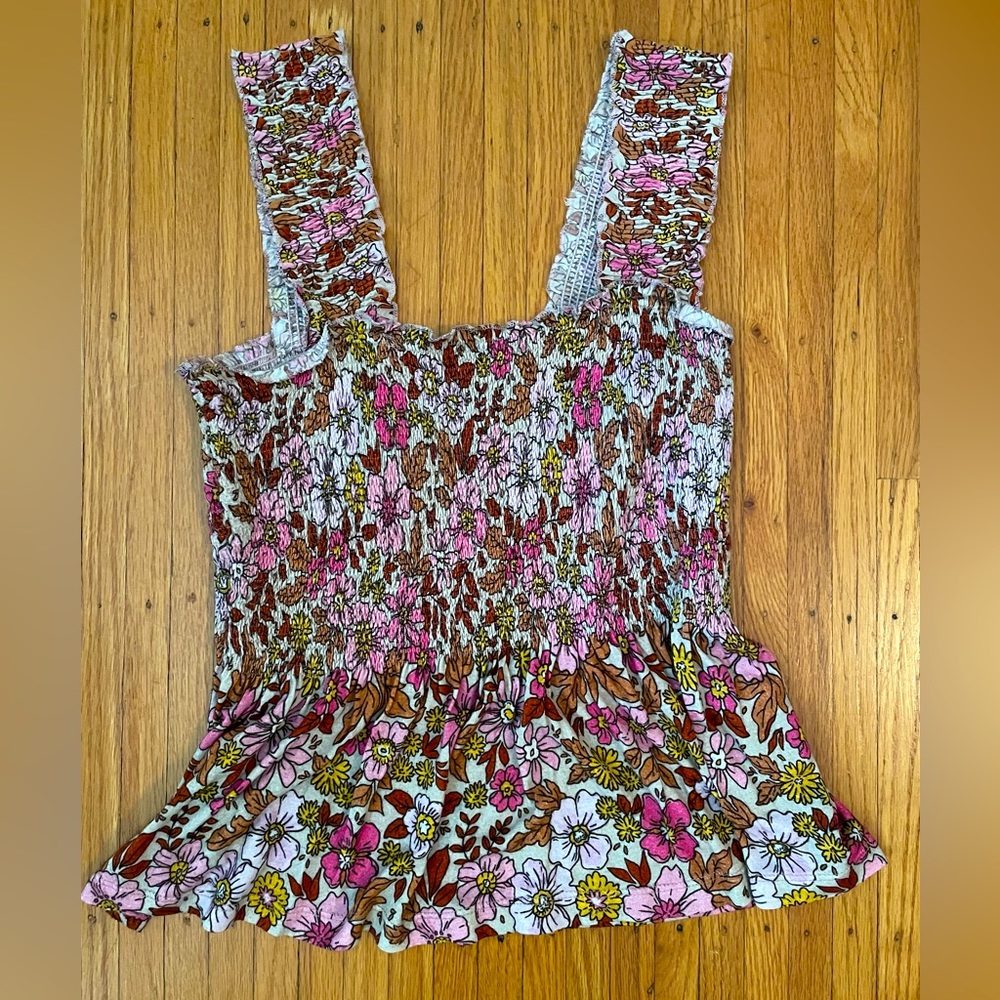 Anthropologie, Conditions Apply brand smocked tank